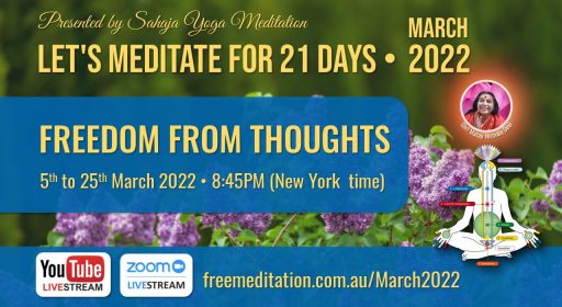 Let’s Meditate for 21 Days Course during March 2022