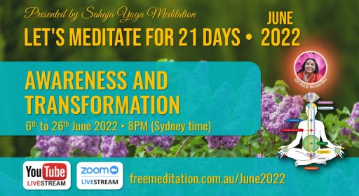 Let’s Meditate for 21 Days Course during June 2022