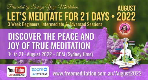Let’s Meditate for 21 Days Course  during August 2022
