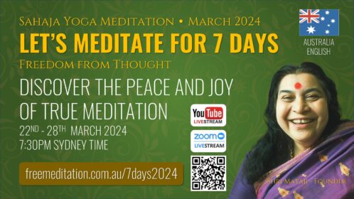 Let’s Meditate for 7 Days – 22 to 28 March 2024