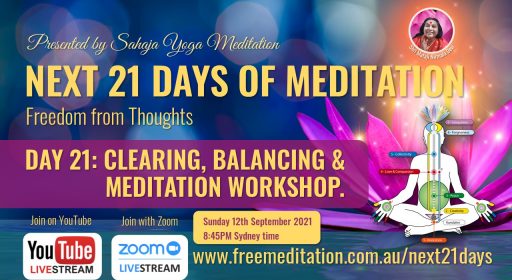 Online Meditation Workshop – Sunday 12th September 2021