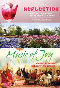 Music & Meditation at Canberra’s Floriade Sat 10th Oct, 2015