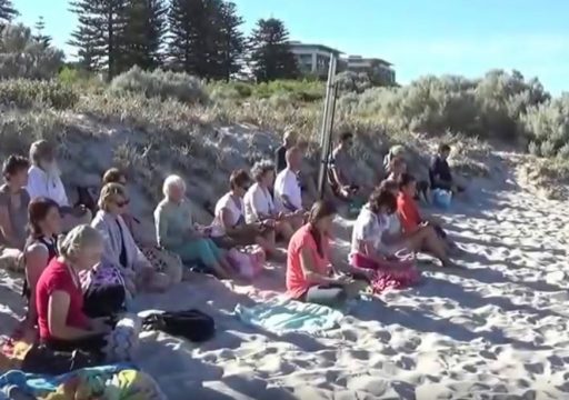 Meditation by the Sea at South Beach in Fremantle during Jan & Feb 2019