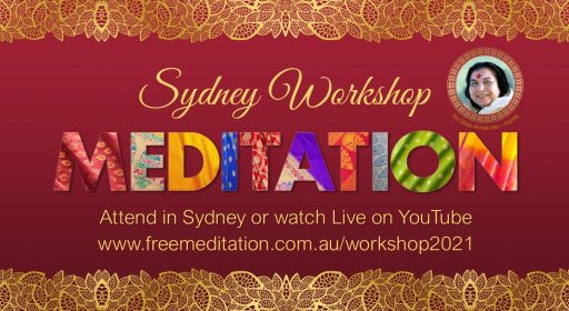 Sydney Meditation Workshop & Live Webcast – Sunday 20th June 2021