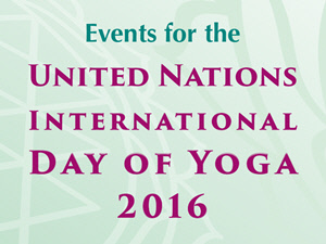 UN Day of Yoga (World Yoga Day) 2016