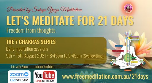 21 DAYS – The 7 Chakras Series. Starting 9th August 2021